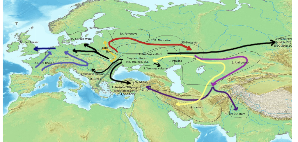 Indo-European migration map. why people can't see